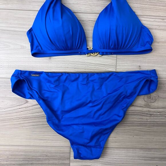 Victoria’s Secret Royal Blue Halter Bikini Set – S/L Push-Up Top + Hipster Botto - Picture 5 of 10